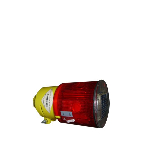 Solar warning lamp for tower crane