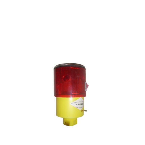 Solar warning lamp for tower crane